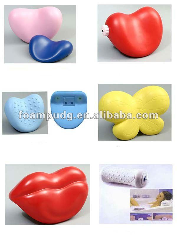 polyurethane soft foam bath pillow
