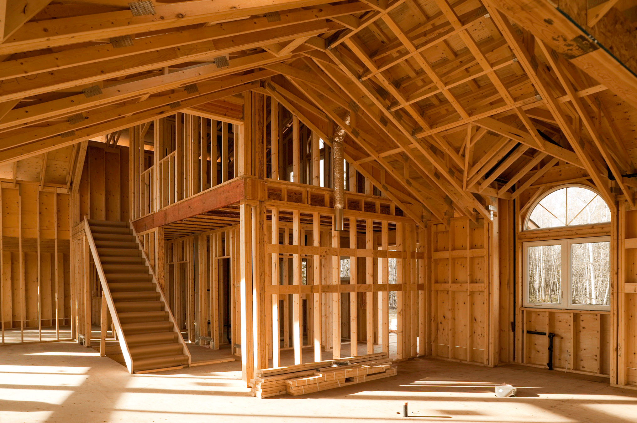 Фото деревянного дома внутри