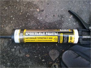 Битумный герметик для наружных работ