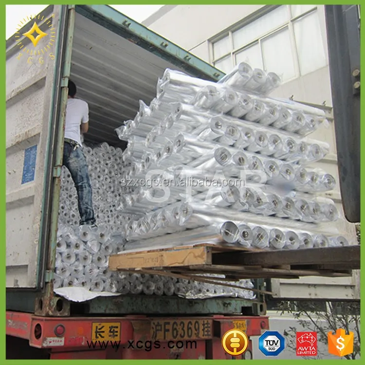 aluminum foil PE fabric radiant & vapour barrier insulation for under roof decking