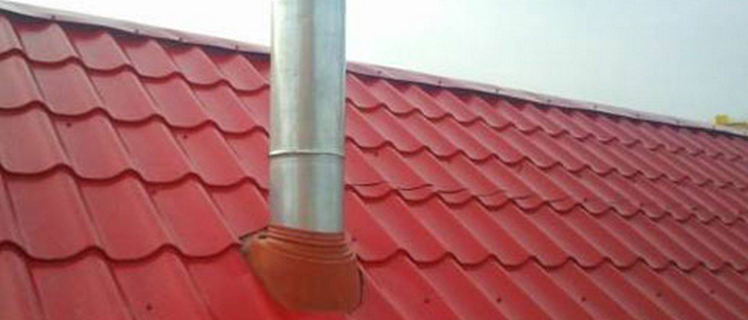 Как загерметизировать на крыше печную трубу:  печной трубы .