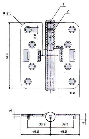 Петля FISKARS N3248-110 TMKS