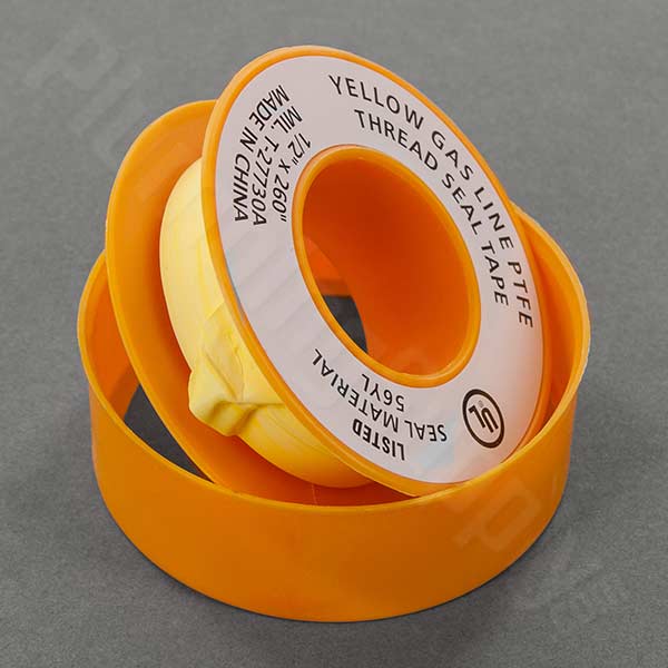 Yellow gas line PTFE tape