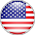 USA flag button