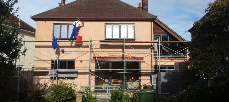 What does external solid wall insulation look like?