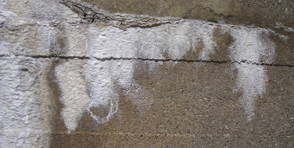 Why is my concrete turning white