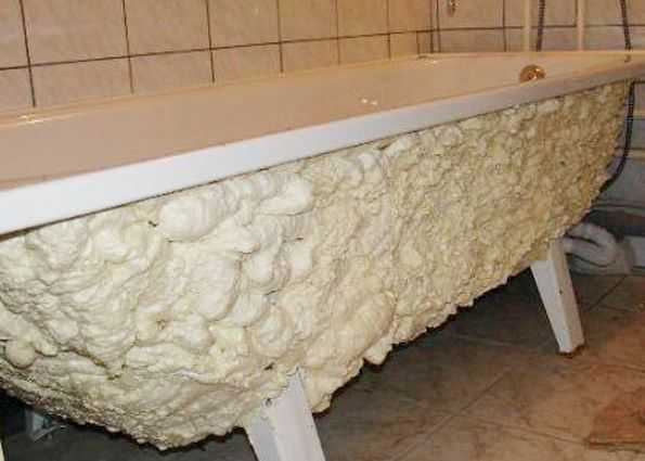 Как утеплить ванну металлическую – чем можно покрыть дно металлической .